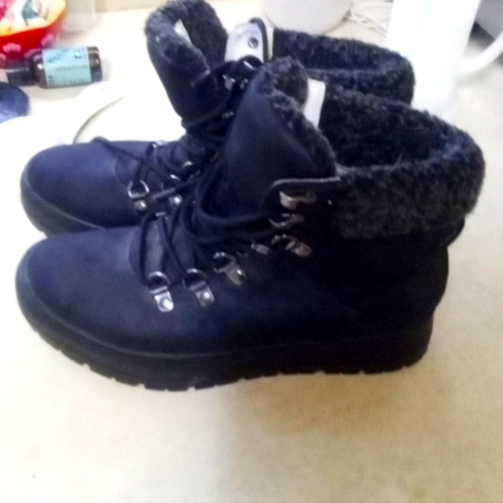 Women's black boots